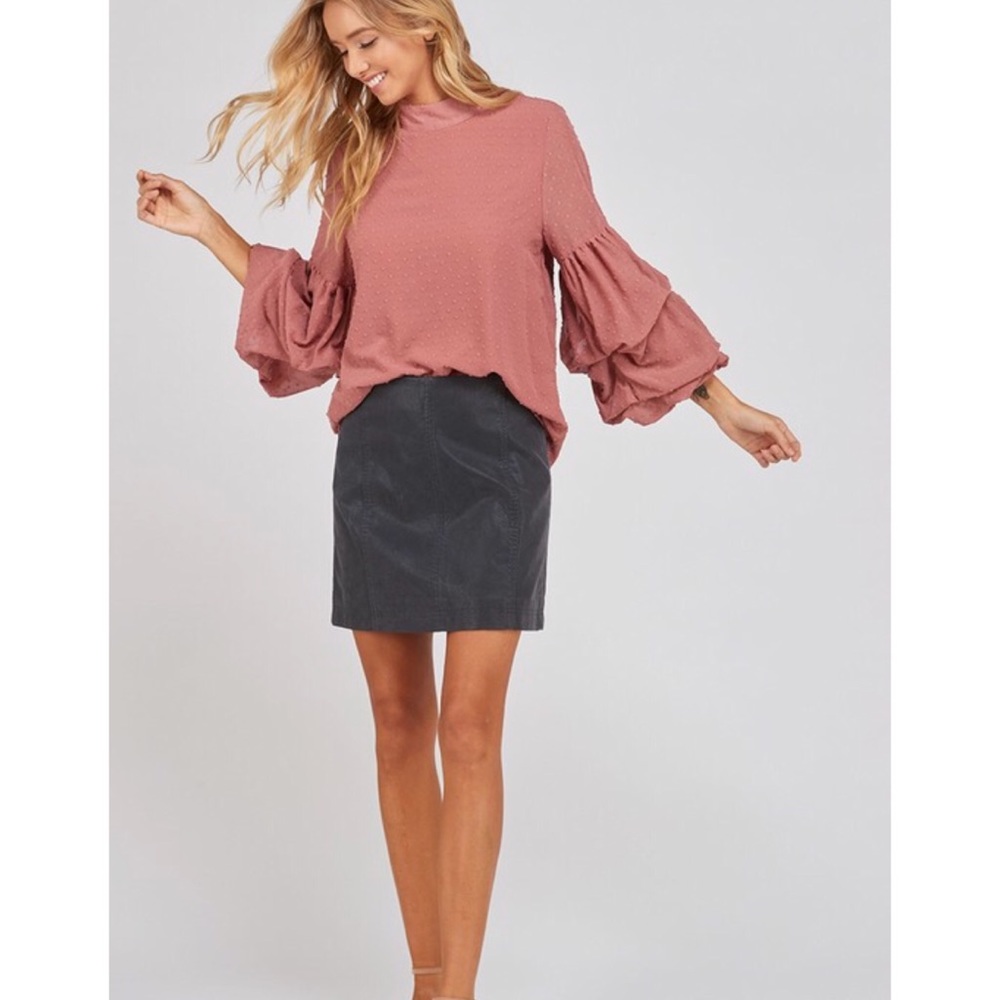 💗SALE💗3/4 Sleeve Bubble Sleeve Blouse